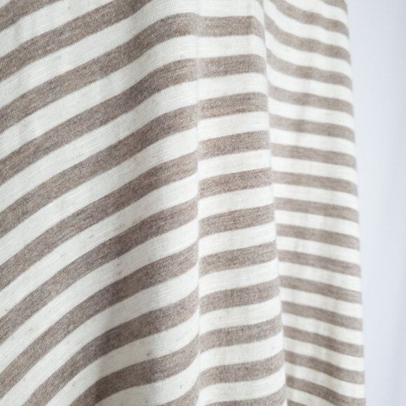 3 for 30! SALE Max Edition Striped Short Sleeve Assymetrical Tunic Top NWT Sz M - Picture 4 of 12